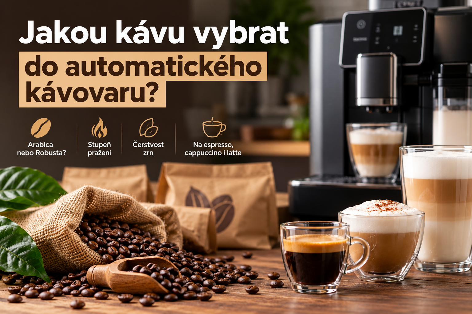 Jakou kávu vybrat do automatického kávovaru?