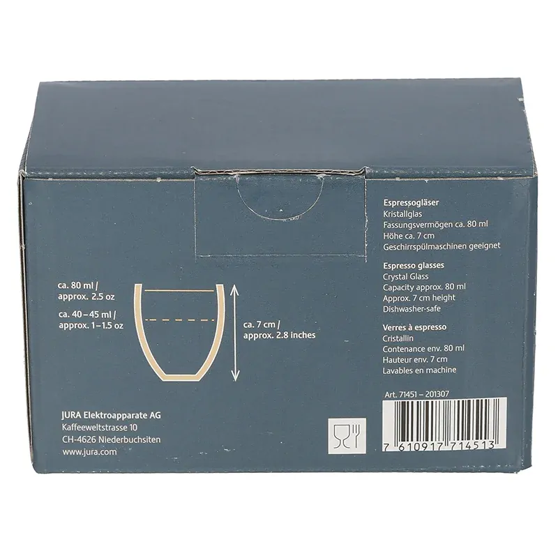 Espresso sklenička Jura set 2ks