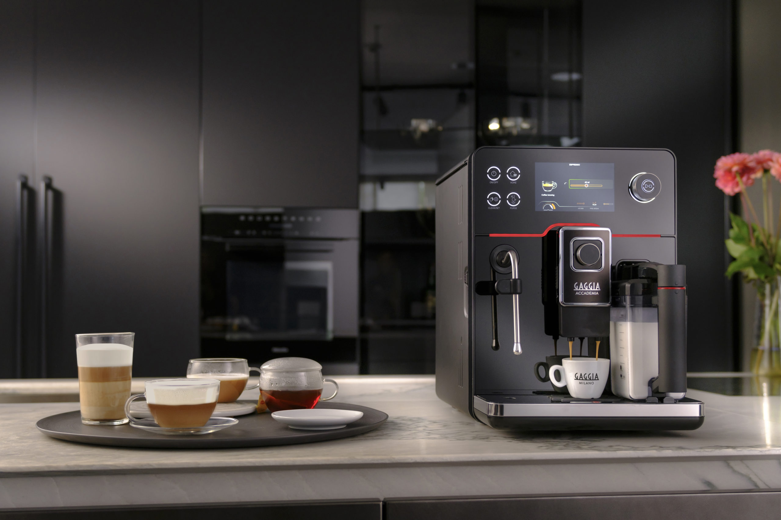 Gaggia New Accademia Black Glass